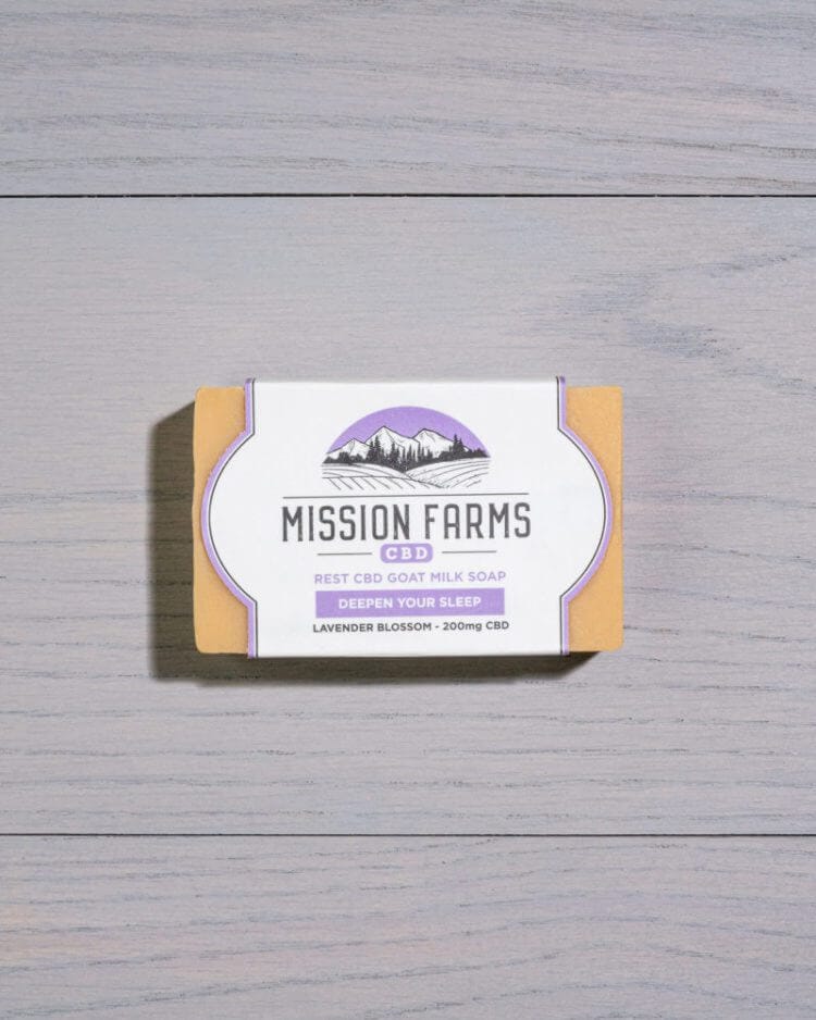 Rest CBD Goat Milk Soap - Mission Farms CBD