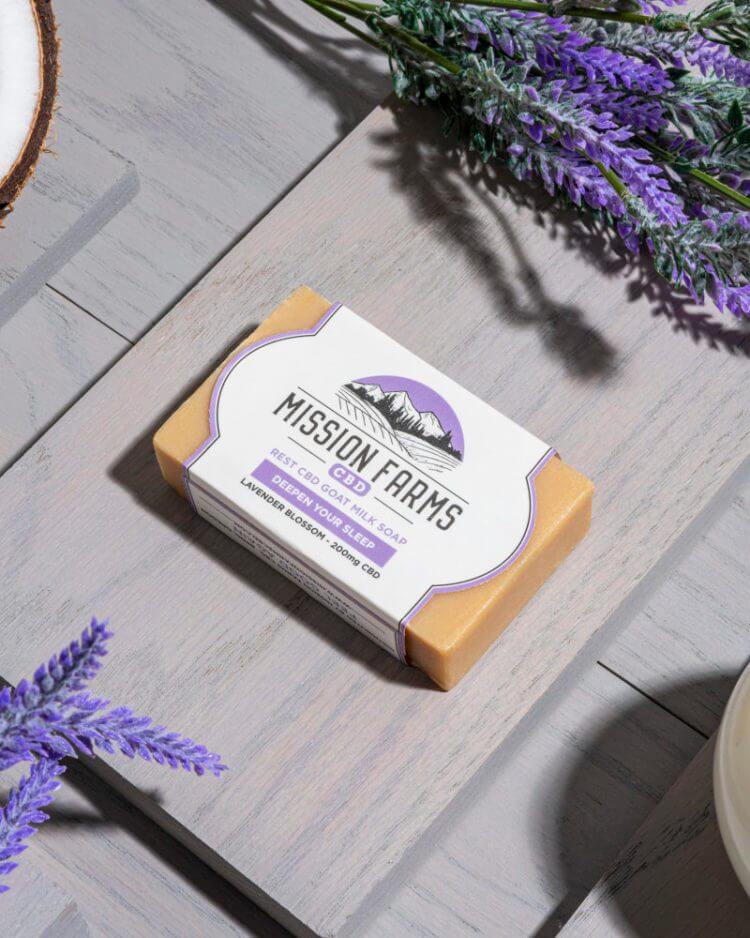 Rest CBD Goat Milk Soap - Mission Farms CBD