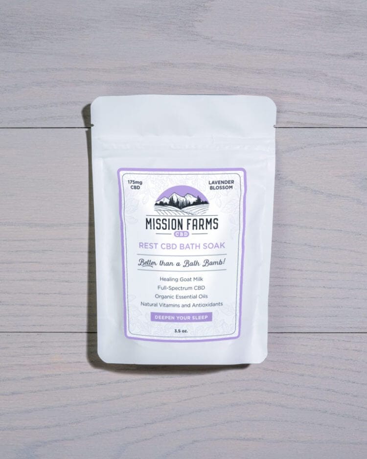 Rest CBD Bath Soak - Mission Farms CBD
