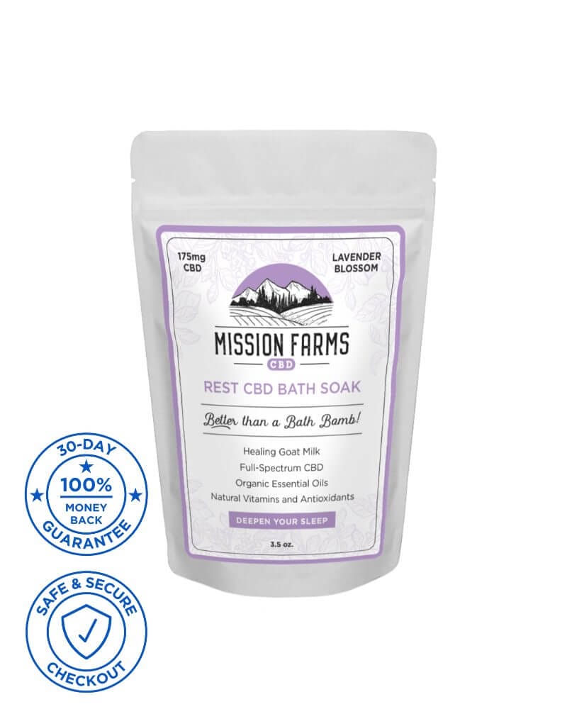 Rest CBD Bath Soak - Mission Farms CBD
