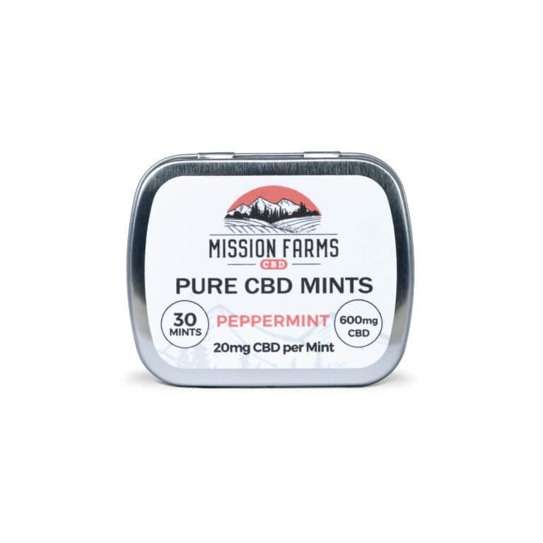 Pure CBD Peppermint Mints Mission Farms CBD