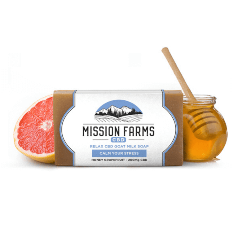 Relax CBD Goat Mil Soap Honey Grapefruit