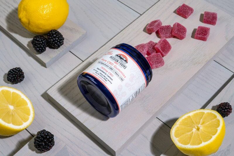 Pure CBD Gummies - With Gummies Marionberry Lemon