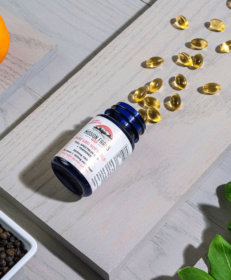 Pure CBD Softgels 100mg per softgels