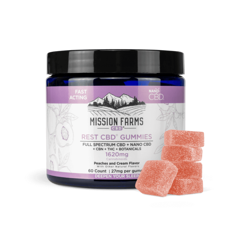 Rest CBD Gummies With Nano CBD - Mission Farms CBD