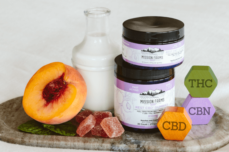 Rest CBD Gummies - THC, CBN, CBD - Mission Farms CBD