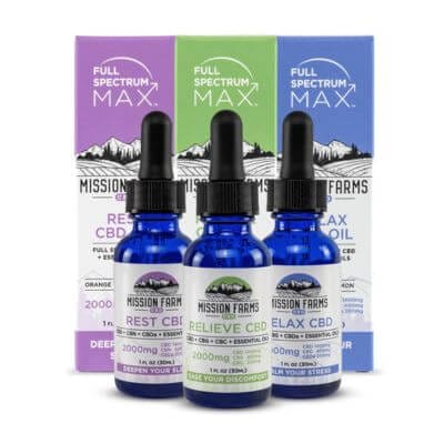 Full Spectrum Max Bundle – Rest, Relieve, and Rest CBD Oils
