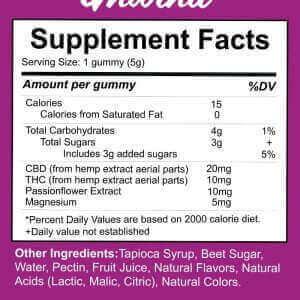 Unwind Delta-9 THC Gummies with Nano THC